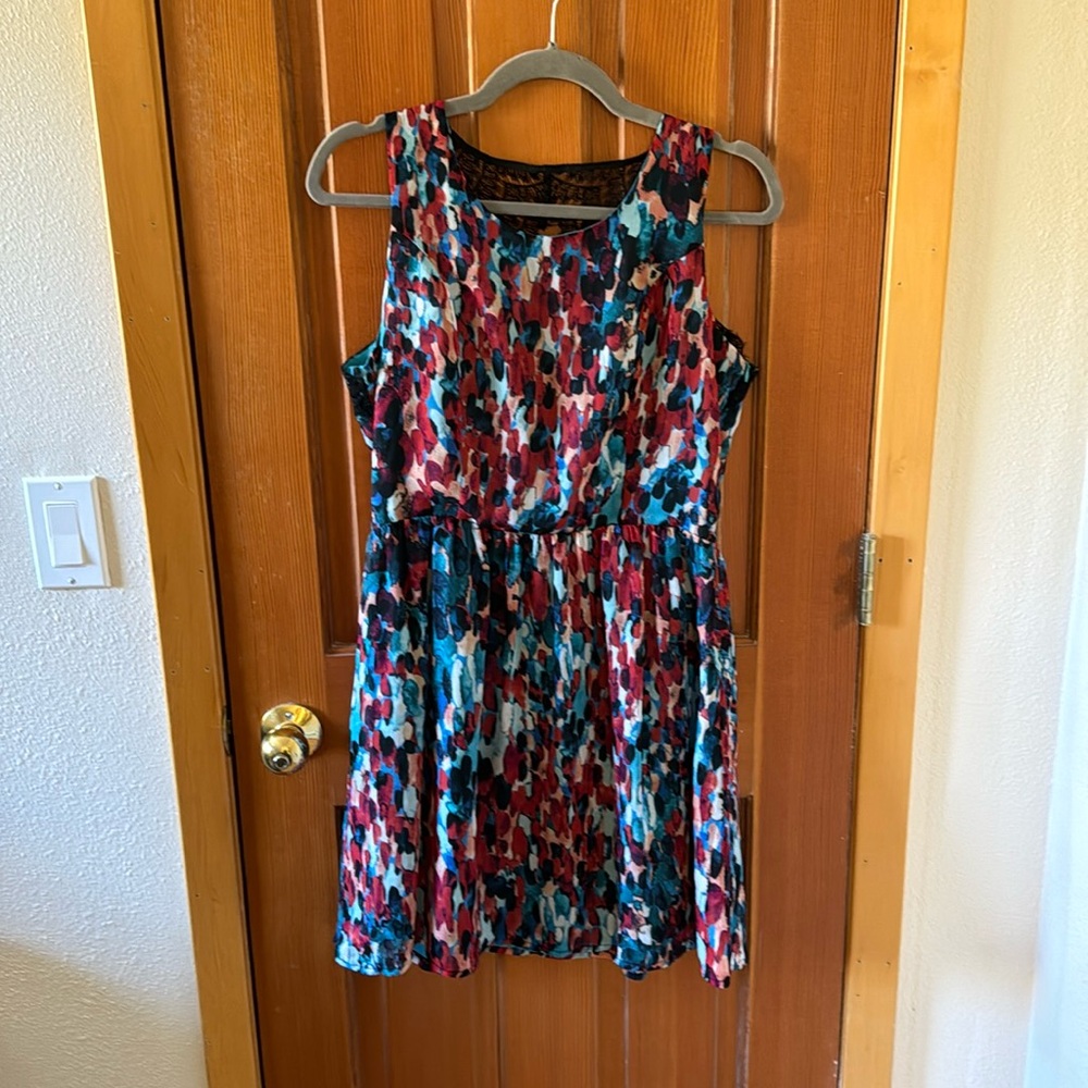 Colorful mini-dress by JACK, size 10